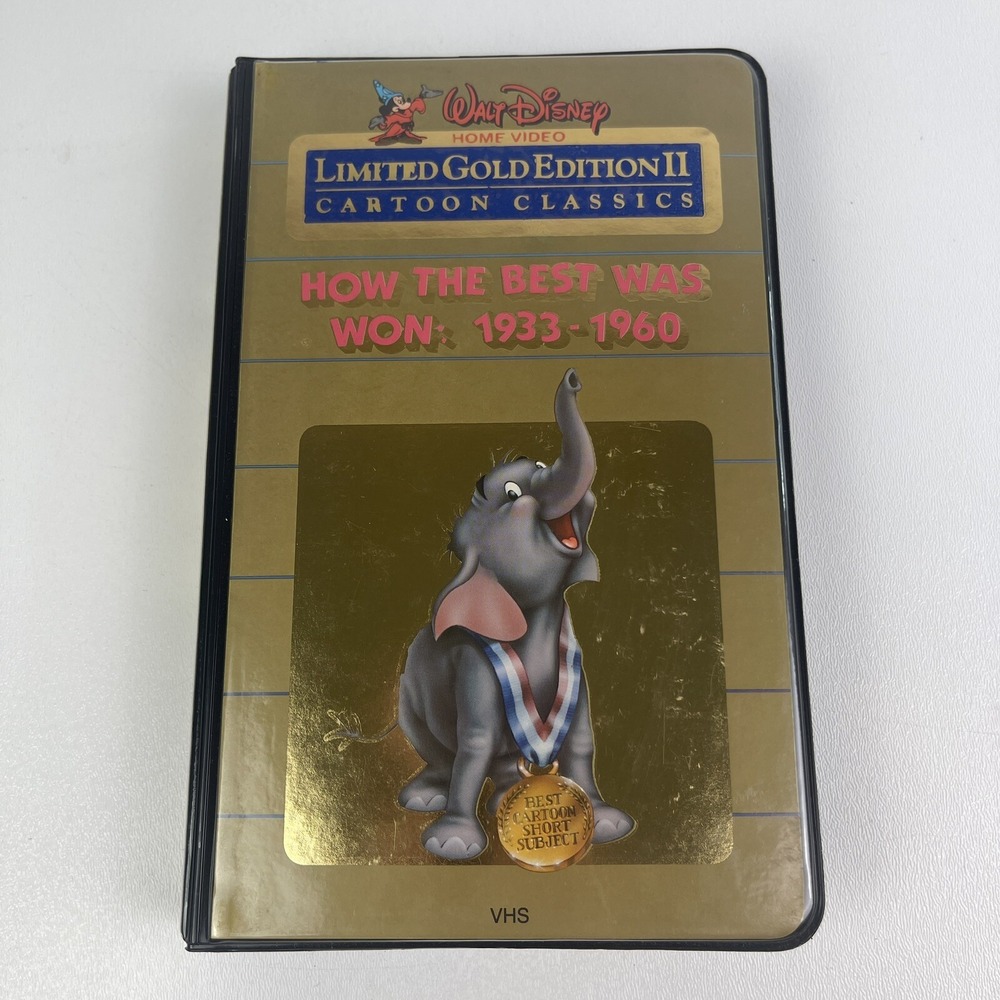 Walt Disney Cartoon Classics Gold Edition How The Best Was Won 1933-1960 VHS